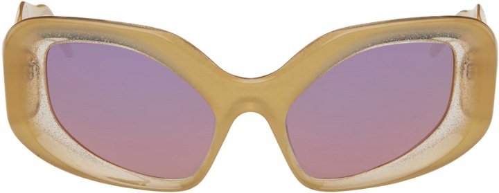 Photo: KNWLS Yellow Andy Wolf Edition Glimmer Sunglasses