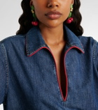 Jennifer Behr Maraschino embellished drop earrings
