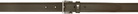 AMI Paris Khaki Leather Paris Paris Belt