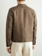 Valstar - Miyagi Convertible-Collar Cotton Overshirt - Brown