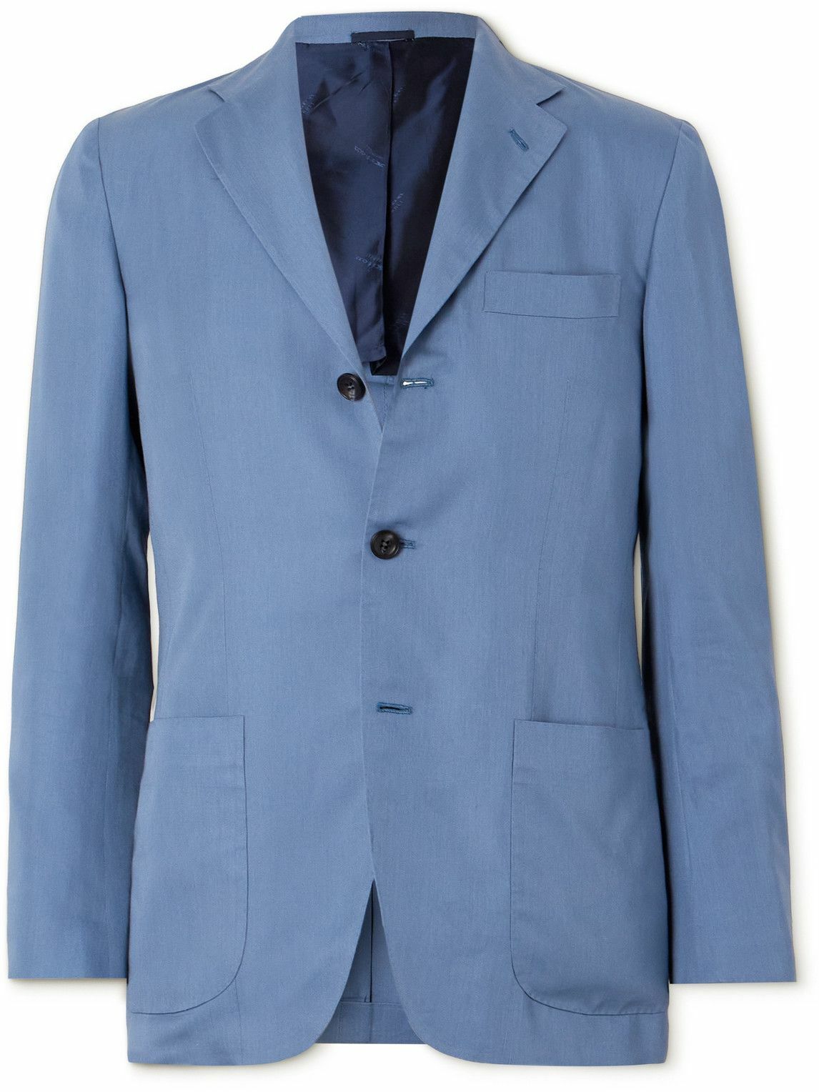 Kiton - Lyocell-Blend Blazer - Blue