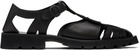 HEREU Black Pesca Sport Grainy Sandals