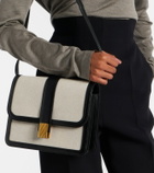 Khaite Blake leather-trimmed canvas crossbody bag