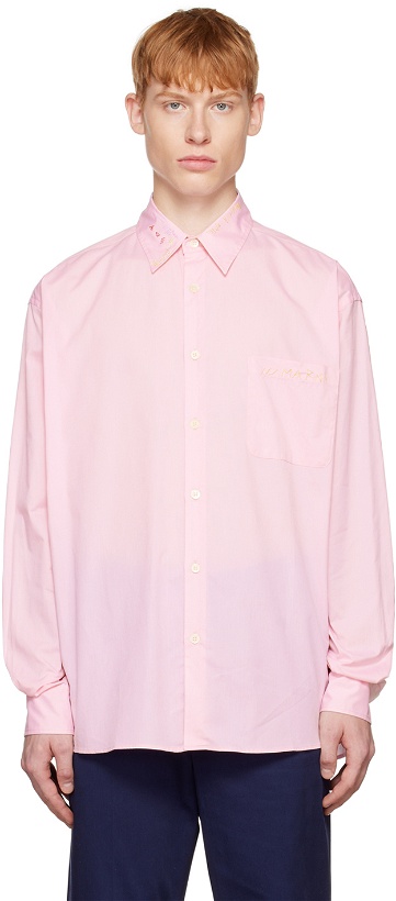 Photo: Marni Pink Embroidered Shirt