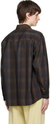 AURALEE Black Check Shirt