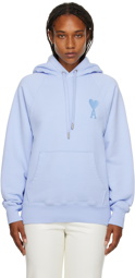 AMI Paris Blue Ami De Cœur Hoodie