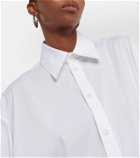 Peter Do Cotton-blend wrap blouse