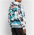 Resort Corps - Embroidered Tie-Dyed Loopback Cotton-Jersey Hoodie - Blue