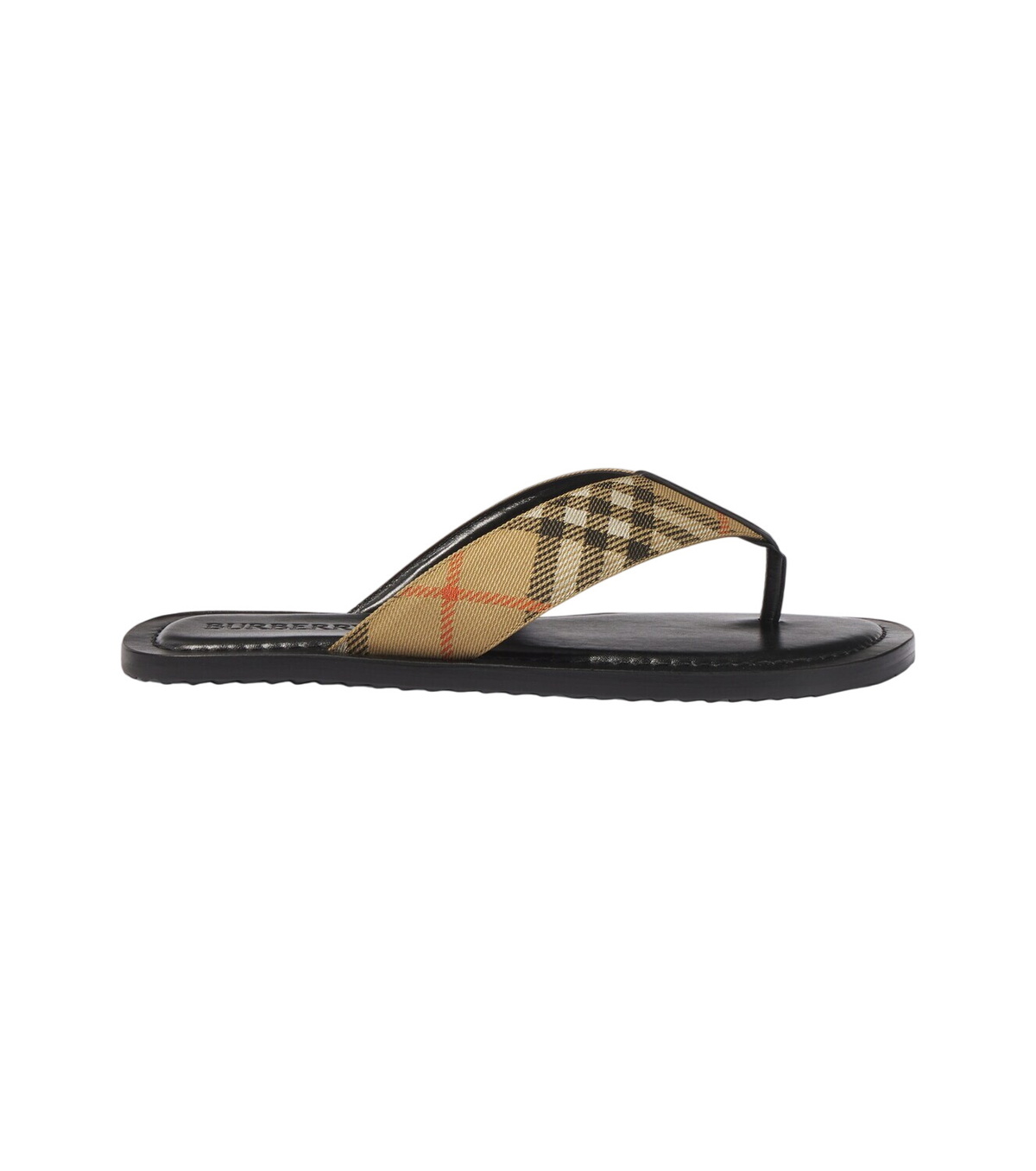 Burberry Black and Red Furley Sandals Burberry