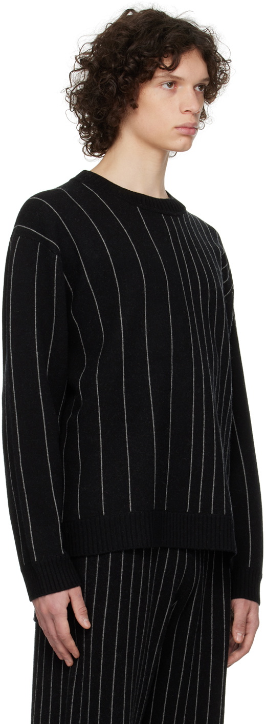 Joseph Black Pinstripe Sweater