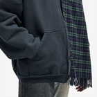 Balenciaga Men's Scarf Zip-Up Hoodie in Deep Blue/Black