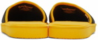 drew house SSENSE Exclusive Black & Yellow Scribble Slippers