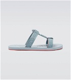 Christian Louboutin - Surf jacquard sandals