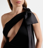 The New Arrivals Ilkyaz Ozel Cutout one-shoulder gown
