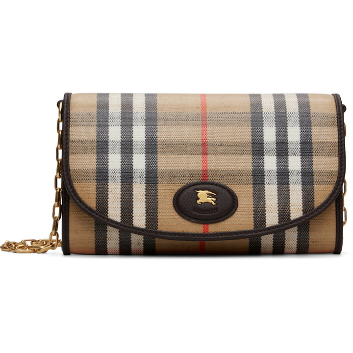 Photo: Burberry Beige Highlands Chain Strap Wallet​ Bag