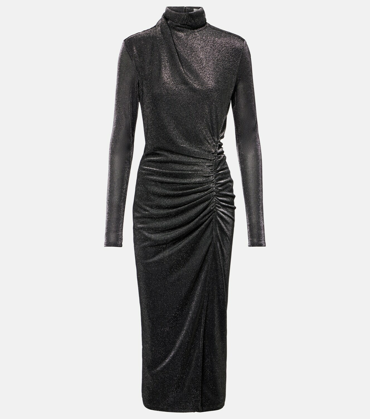 Marant Etoile Jenisa draped gathered midi dress