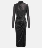 Marant Etoile Jenisa draped gathered midi dress