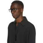 Bottega Veneta Black and Gold Square Acetate Glasses