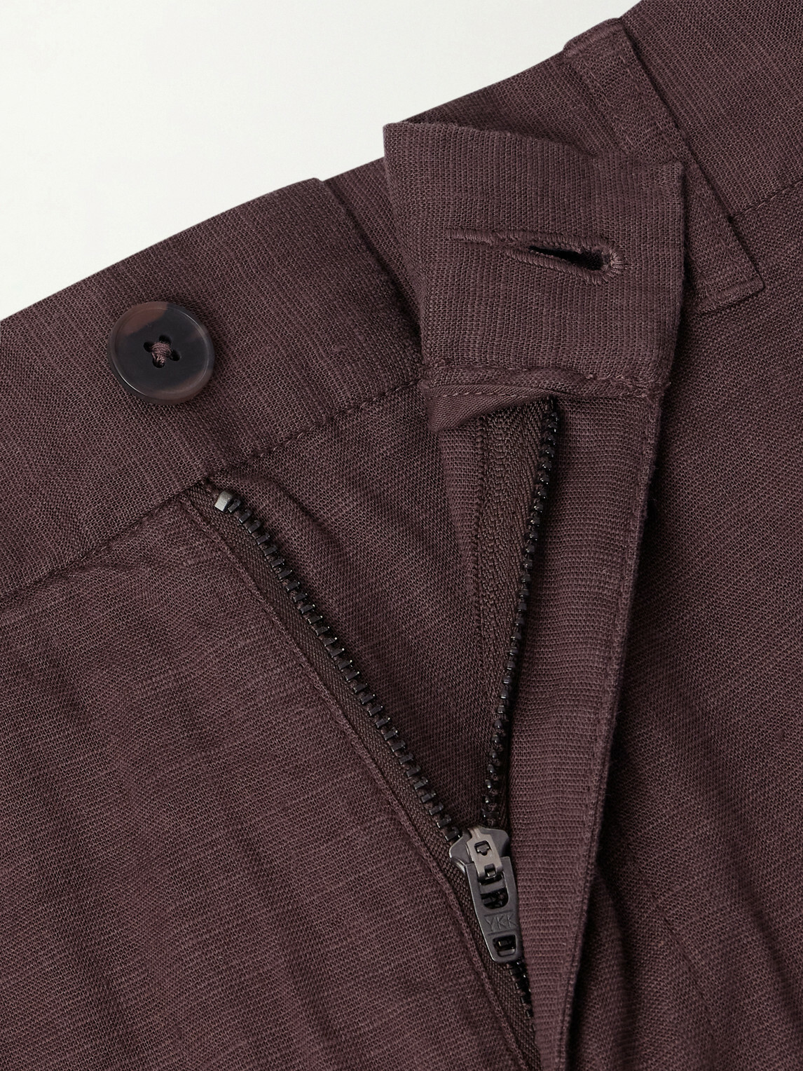 Onia - Straight-Leg Linen-Blend Trousers - Brown