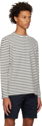 Vince White & Black Breton Striped Long Sleeve T-Shirt