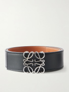 LOEWE - 4cm Anagram Reversible Leather Belt - Black
