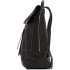 Rick Owens Black Leather Bucket Backpack