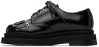 Simone Rocha Black Heart Toe Platform Grommet Brogues