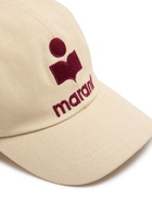Isabel Marant Tyron Logo-embroidered Canvas cap Beige