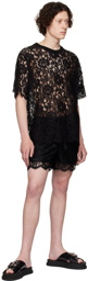 Dolce & Gabbana Black Lace T-Shirt