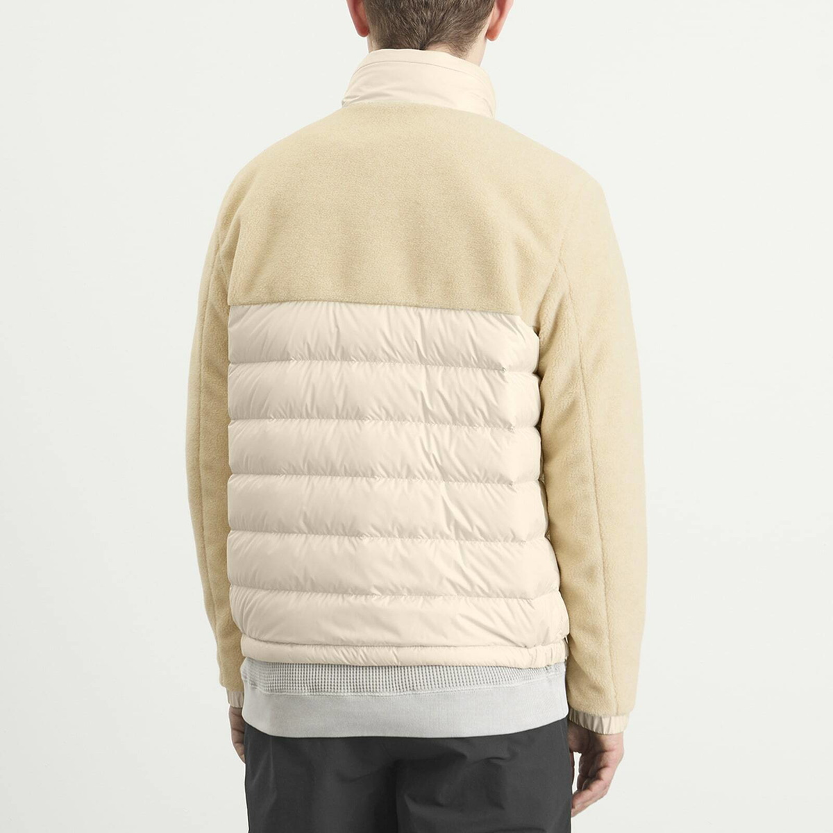 Moncler Men's Mistral Teddy Fleece Jacket in Beige