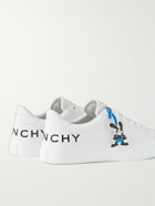 Givenchy - Disney Oswald City Sport Debossed Leather Sneakers - White