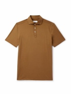 Boglioli - Cotton-Jersey Polo Shirt - Brown
