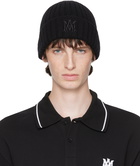 AMIRI Black 'MA' Beanie