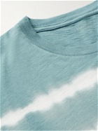 Hartford - Tie-Dyed Cotton-Jersey T-Shirt - Blue