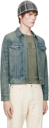 RRL Blue Indigo Denim Trucker Jacket