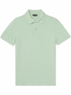 TOM FORD - Cotton-Piqué Polo Shirt - Green