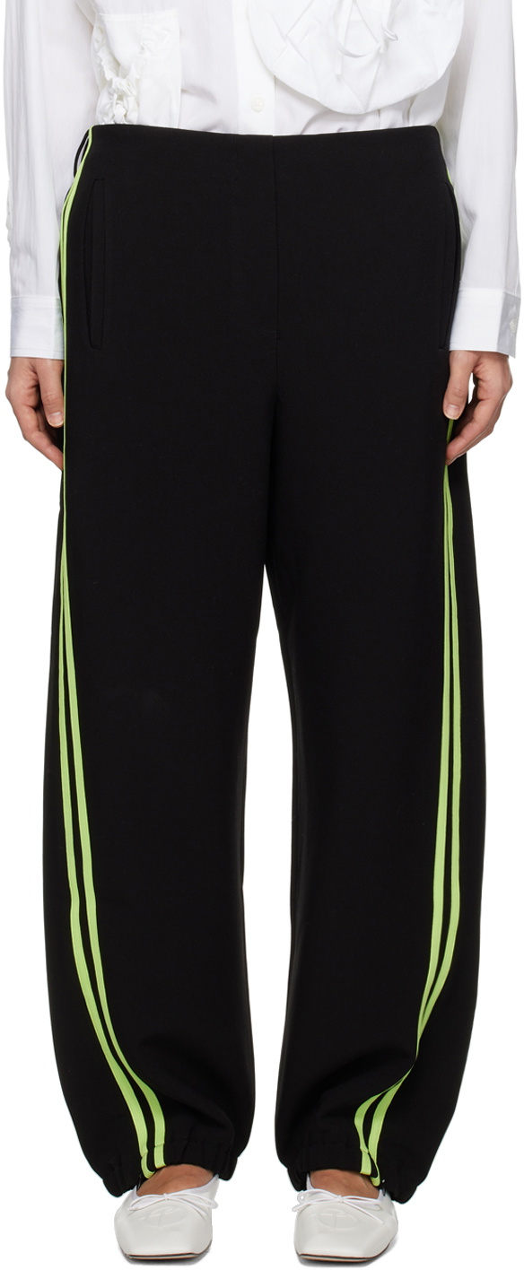 TheOpen Product Black Striped Track Pants