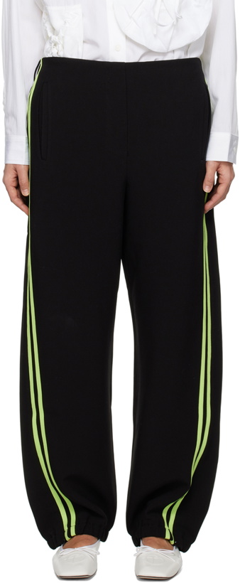 Photo: TheOpen Product Black Striped Track Pants