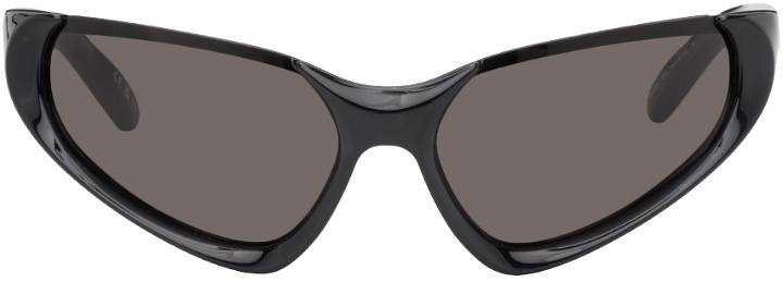 Photo: Balenciaga Black Wraparound Sunglasses