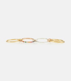 Spinelli Kilcollin - Nimbus 18kt gold linked rings with sapphires and emeralds