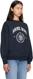 ANINE BING Navy Miles Sweatshirt