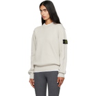 Stone Island Beige 5100154 Ribbed Soft Organic Cotton Sweater