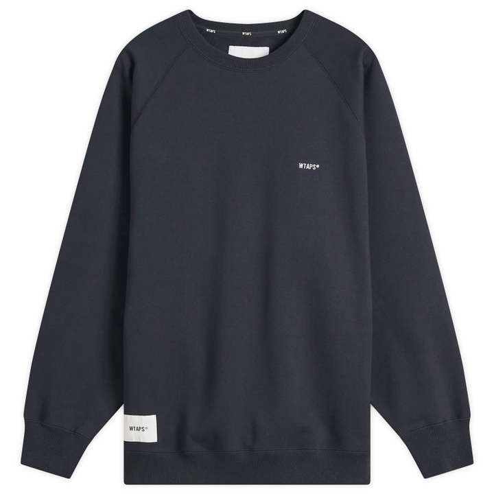 Photo: WTAPS Men's Sign Logo Sweatshirt in Navy