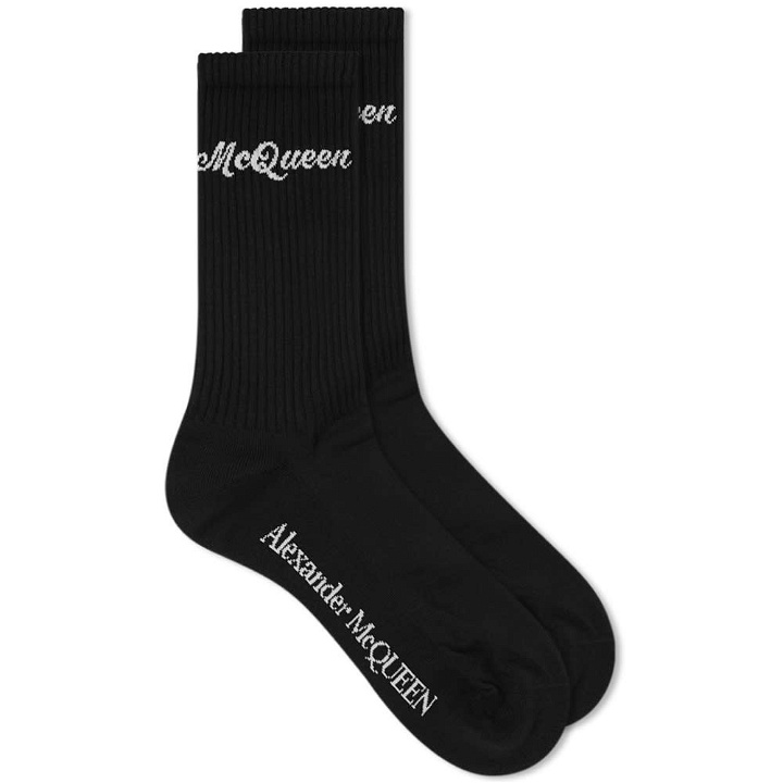 Photo: Alexander McQueen Americana McQueen Logo Sock