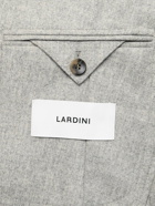 Lardini - Double-Breasted Wool and Cashmere-Blend Flannel Blazer - Gray