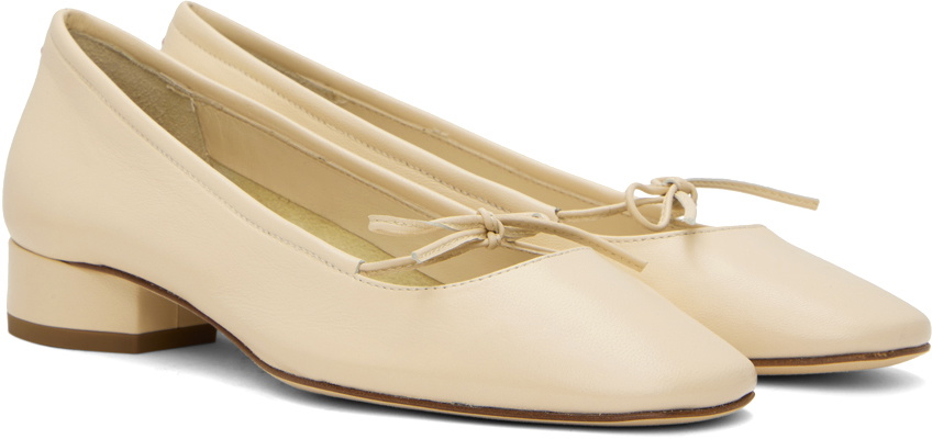 Aeyde Off-White Darya Nappa Ballerina Flats