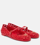 Valentino Garavani Ondette VLogo scalloped Mary Jane flats