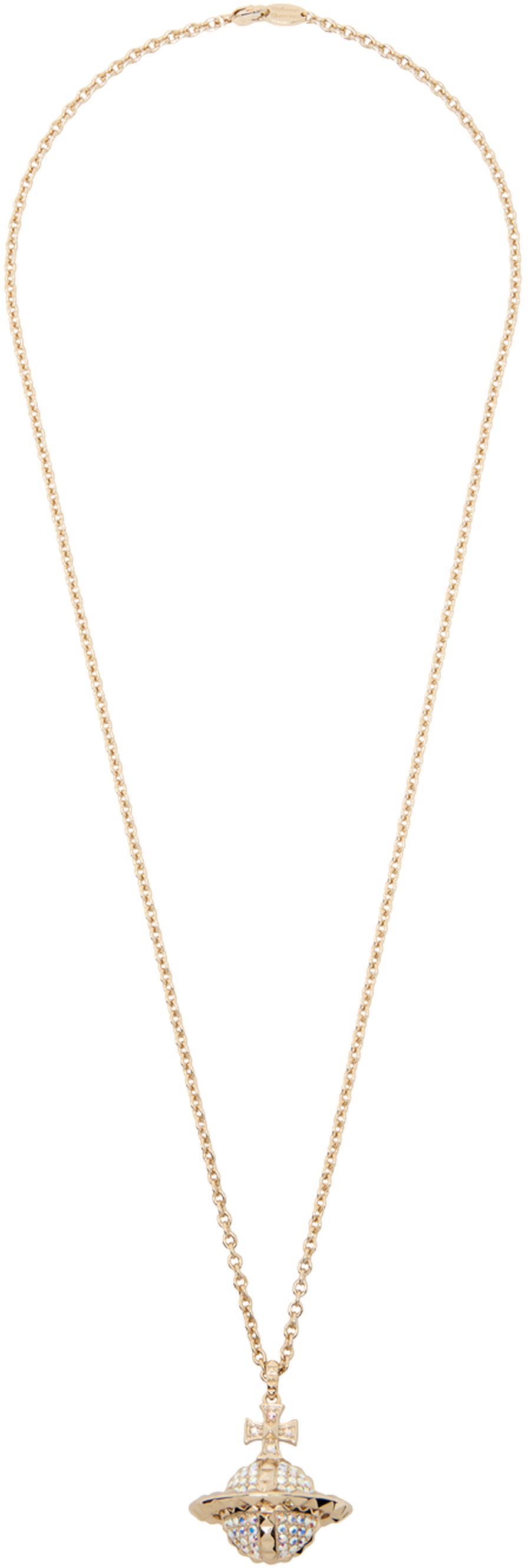 Vivienne Westwood Orb Shooting Star Necklace Cream,Silver | PLAYFUL