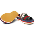 Gucci - Webbing-Trimmed Rubber Sandals - Men - Multi
