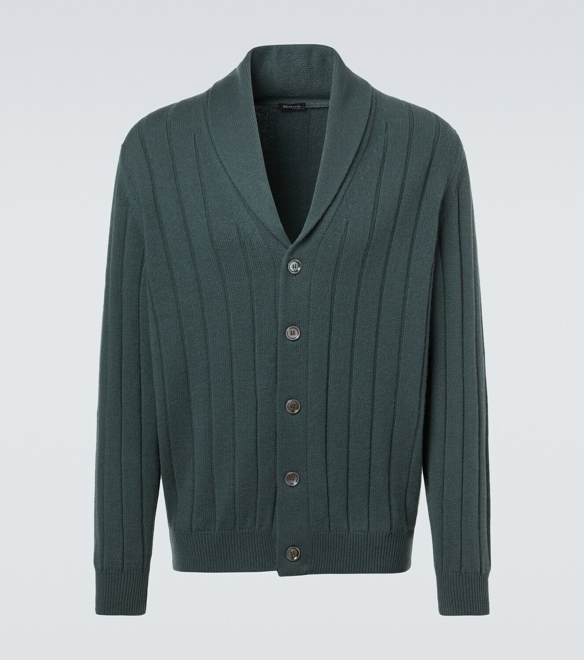 Kiton Rib-knitted cashmere cardigan